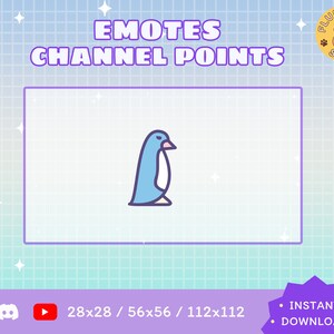 Penguin Twitch Emote / Kawaii / Streamer / Streamer Graphics