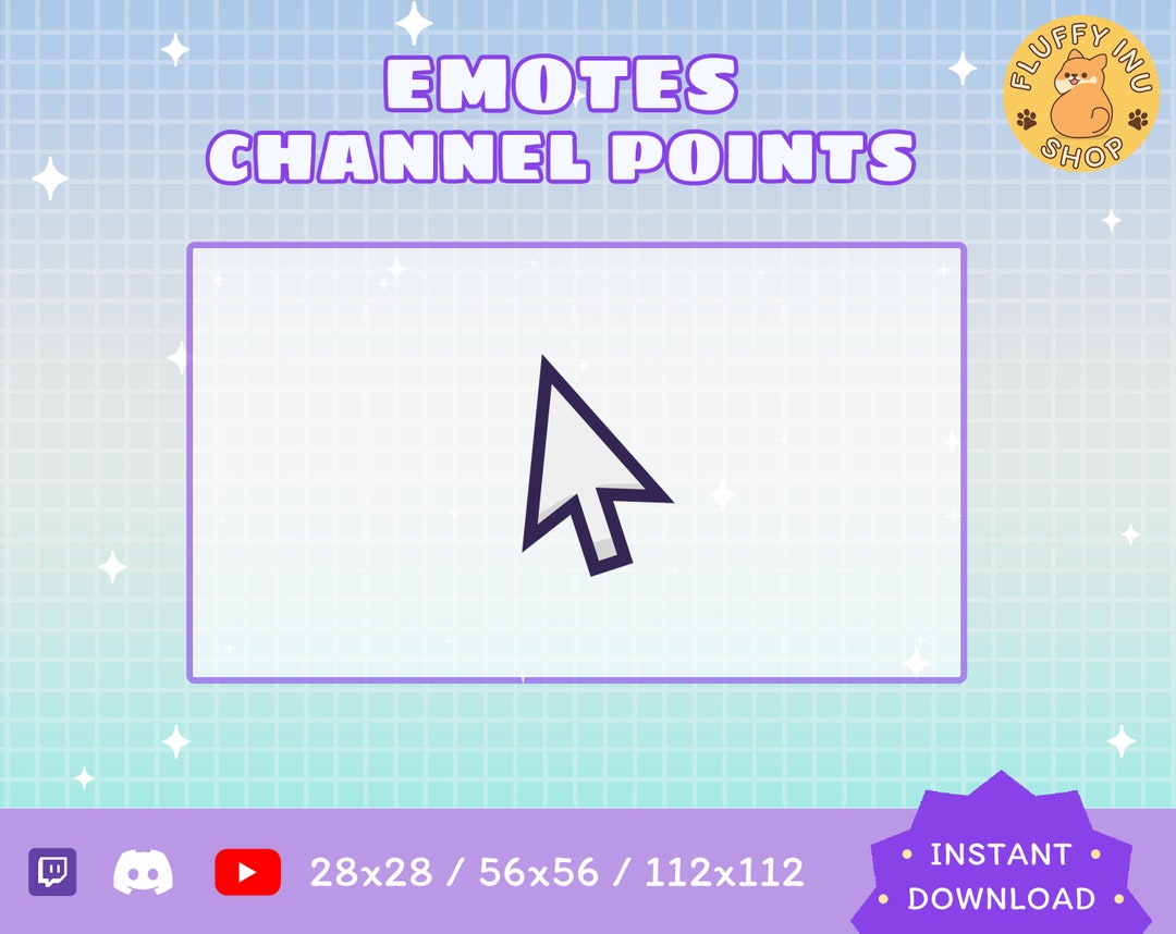 Cursor Twitch Emote / Kawaii / Streamer / Streamer Graphics Etsy