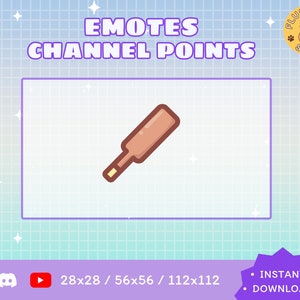 Gesto de Twitch de bate de críquet / Kawaii / Transmisor / Gráficos de transmisor