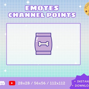 Dog Food Twitch Emote / Kawaii / Streamer / Streamer Graphics