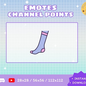 Sock Twitch Emote / Kawaii / Streamer / Streamer Graphics