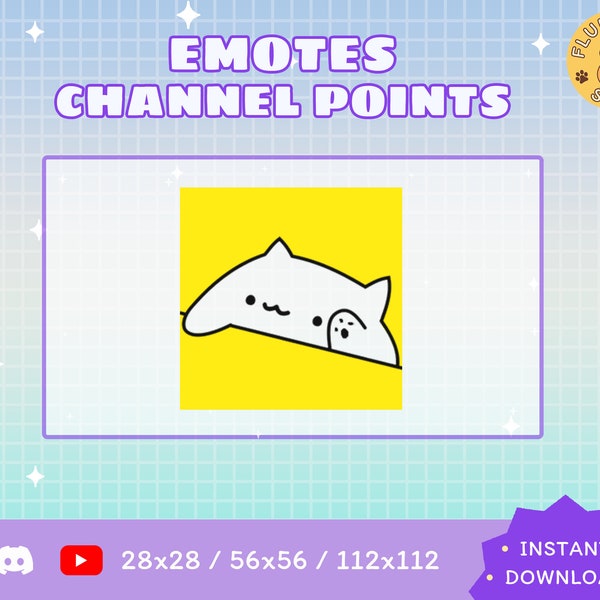ANIMATED Bongo Cat Emote / Dance / Twitch Emote / Streamer / Funny / Twitch YouTube Discord / Emotes Stream Graphics / YouTube / Discord