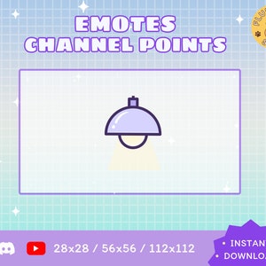 Lamp Twitch Emote / Kawaii / Streamer / Streamer Graphics