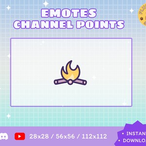 Bonfire Twitch Emote / Kawaii / Streamer / Streamer Graphics