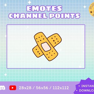 Plaster Twitch Emote / Kawaii / Streamer / Streamer Graphics
