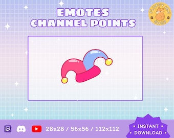 Clown Hat Twitch Emote / Kawaii / Streamer / Streamer Graphics