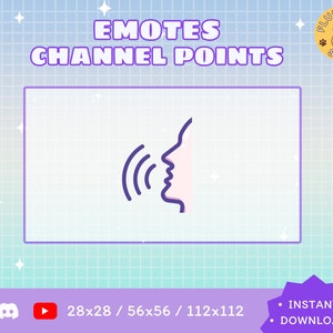 Talking Twitch Emote / Kawaii / Streamer / Streamer Graphics