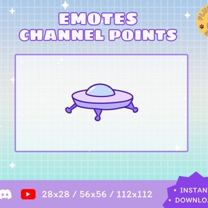 UFO Twitch Emote / Twitch Emote / Kawaii / Streamer / Streamer Graphics
