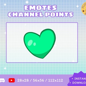 Twitch Heart Emote / Kawaii / Streamer / Streamer Graphics