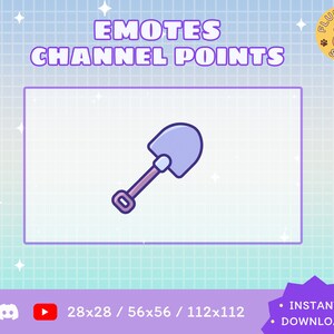 Shovel Twitch Emote / Kawaii / Streamer / Streamer Graphics