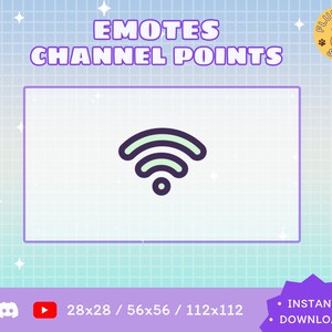 Wifi Twitch Emote / Kawaii / Streamer / Streamer Graphics