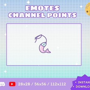 Catching Fish Twitch Emote / Kawaii / Streamer / Streamer Graphics