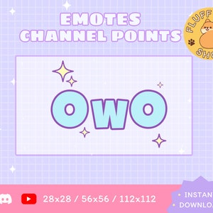 Twitch OWO Emote / OWO / Pastel / Kawaii / Streamer / Streamer Graphics
