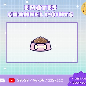 Dog Food Twitch Emote / Kawaii / Streamer / Streamer Graphics