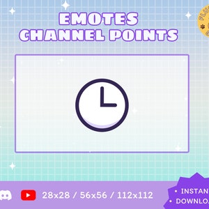 Timer Twitch Emote / Kawaii / Streamer / Streamer Graphics