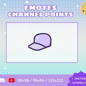 Hat Twitch Emote / Kawaii / Streamer / Streamer Graphics
