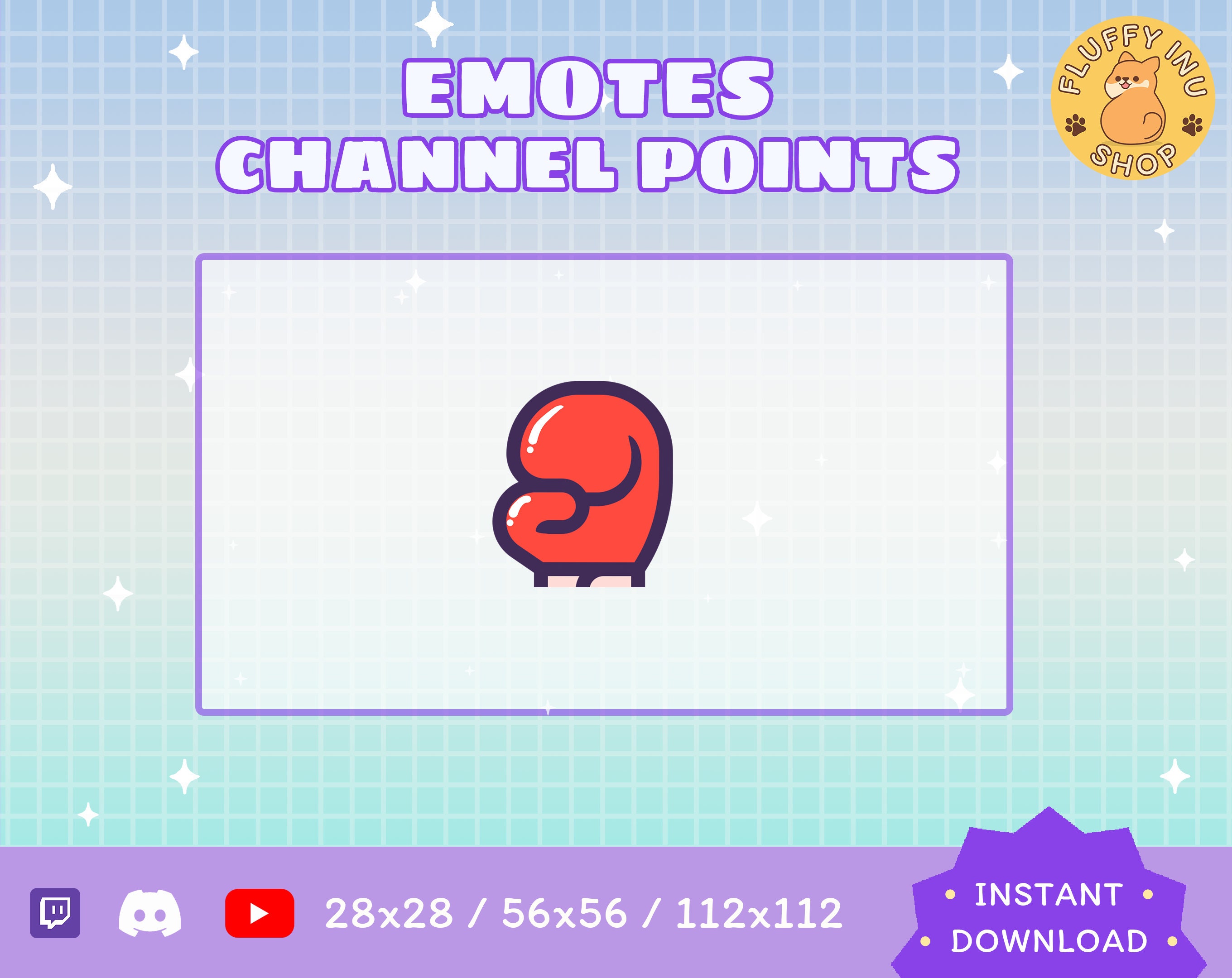 Boxing Gloves Twitch Emote / Kawaii / Streamer / Streamer Etsy