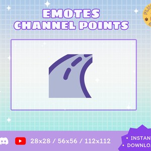 Road Twitch Emote / Kawaii / Streamer / Streamer Graphics