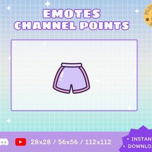 Shorts Twitch Emote / Kawaii / Streamer / Streamer Graphics