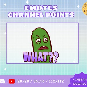 Twitch Angry Pickle Emote / Kawaii / Streamer / Streamer Graphics
