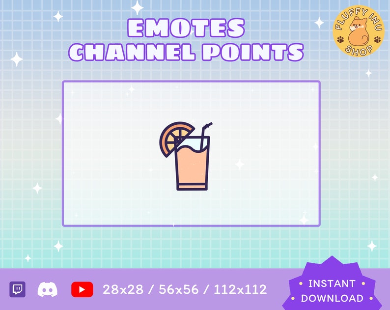 Orange Juice Twitch Emote / Kawaii / Streamer / Streamer Graphics Etsy UK
