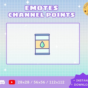 Oil Barrel Twitch Emote / Kawaii / Streamer / Streamer Graphics