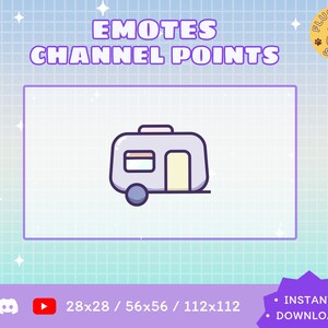 Caravan Twitch Emote / Kawaii / Streamer / Streamer Gráficos