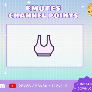Sports Bra Twitch Emote / Kawaii / Streamer / Streamer Graphics
