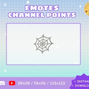 Spider Web Twitch Emote / Kawaii / Streamer / Streamer Grafik