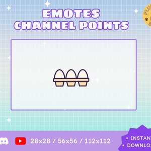 Egg Twitch Emote / Kawaii / Streamer / Streamer Graphics