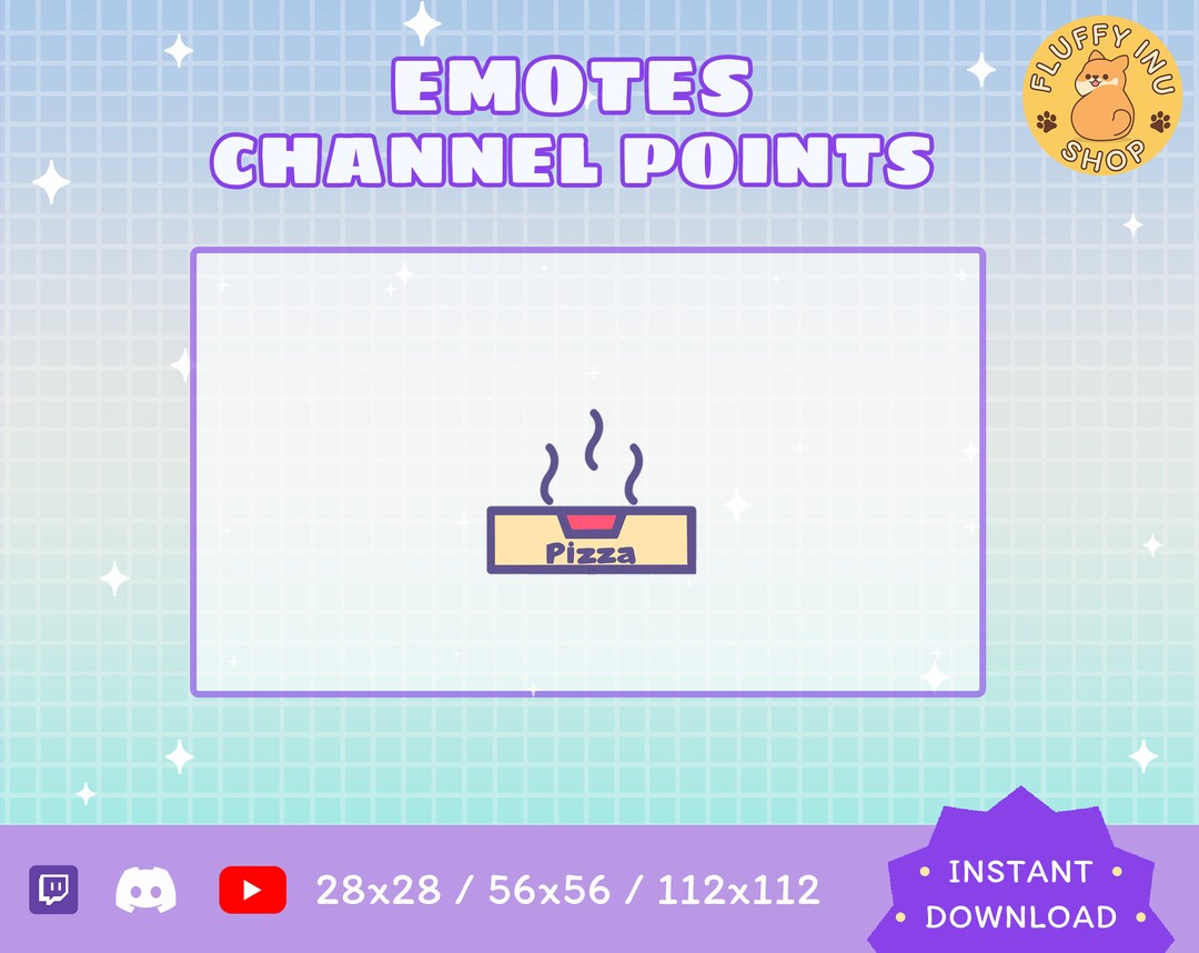 Pizza Box Twitch Emote / Twitch Emote / Kawaii / Streamer / Streamer ...