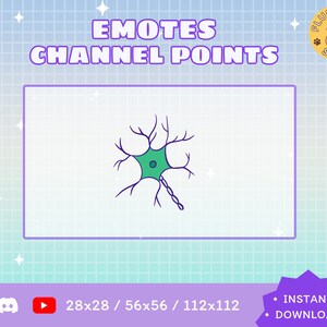Twitch Neuron Emote / Kawaii / Streamer / Streamer Graphics