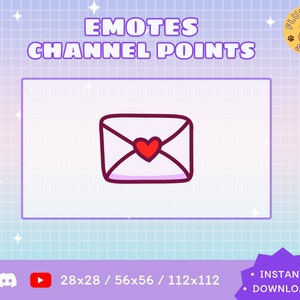 Letra Twitch Emote / Twitch Emote / Kawaii / Streamer / Streamer Graphics