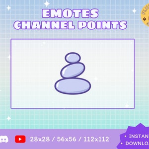Stones Twitch Emote / Kawaii / Streamer / Streamer Graphics