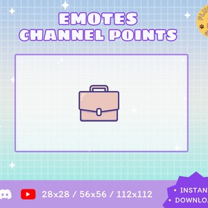 Porte-documents Twitch Emote / Kawaii / Streamer / Streamer Graphics