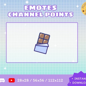 Chocolate Twitch Emote / Kawaii / Streamer / Streamer Graphics