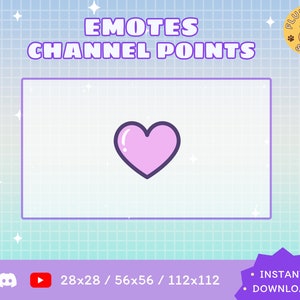 Heart Twitch Emote / Kawaii / Streamer / Streamer Graphics
