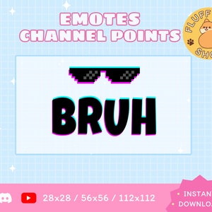 BRUH Twitch Emote / Twitch Emote / Kawaii / Streamer / Streamer Graphics