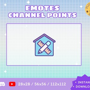 Interior Design Twitch Emote / Kawaii / Streamer / Streamer Graphics