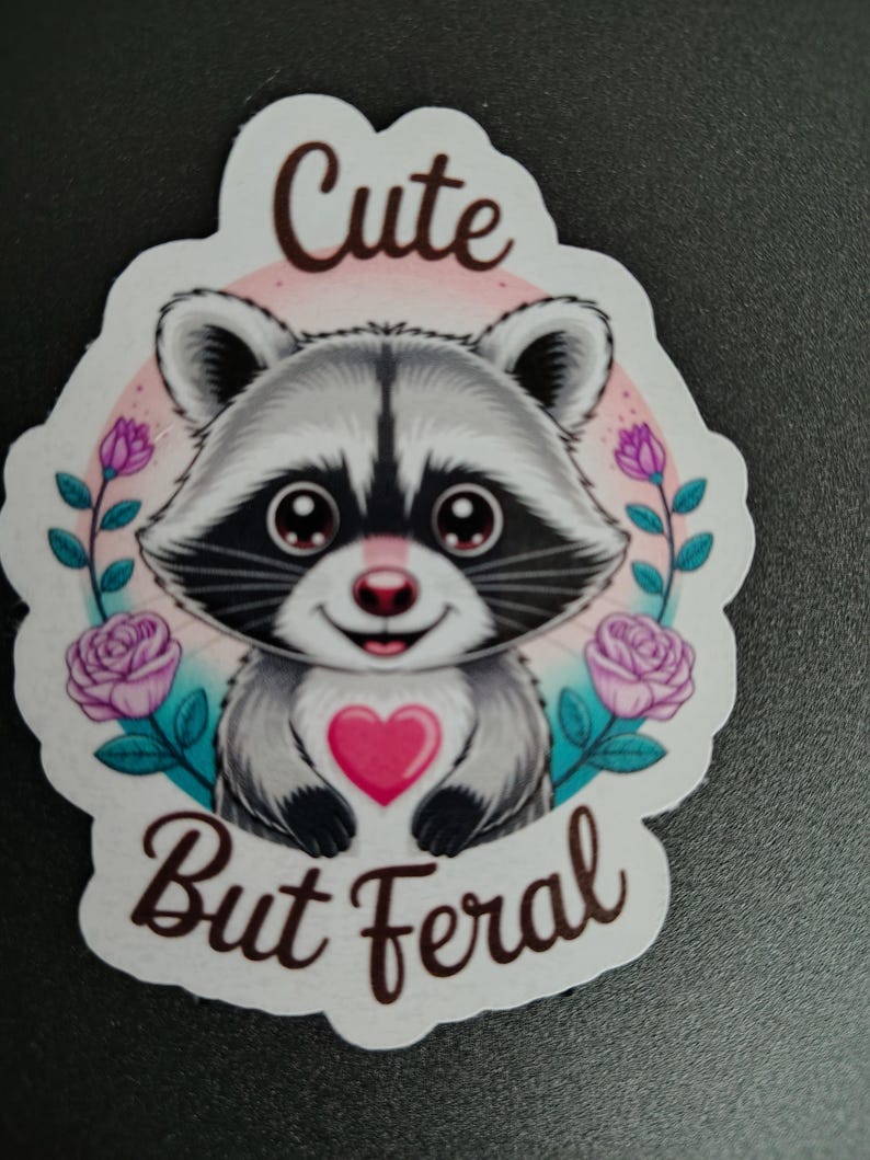 Raccoon Stickers - Bubble Tea, Hearts and Sassy Sayings - Etsy