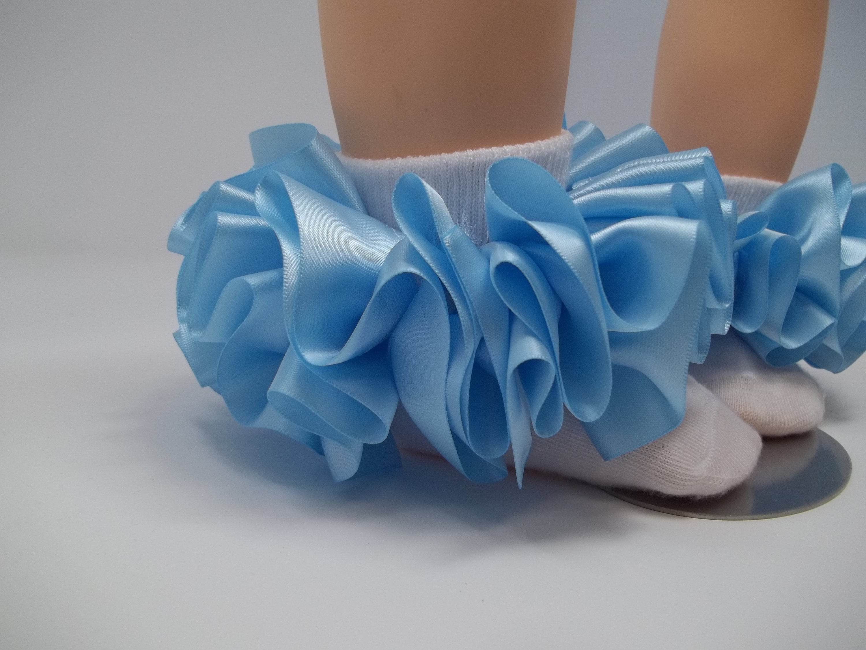 Girls Light Blue ruffle tutu socks/infant ruffle socks. Tutu Etsy