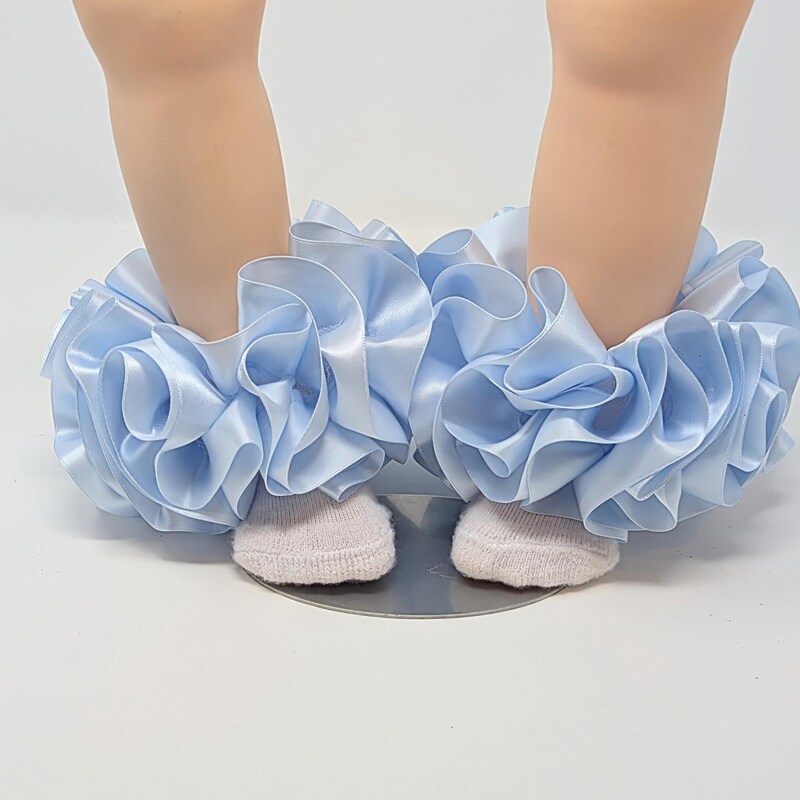 Navy Blue Ruffle Socks - Etsy