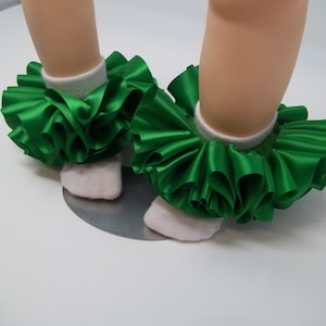 Girls Green ruffle tutu socks/infant ruffle socks. Toddler tutu socks anklets