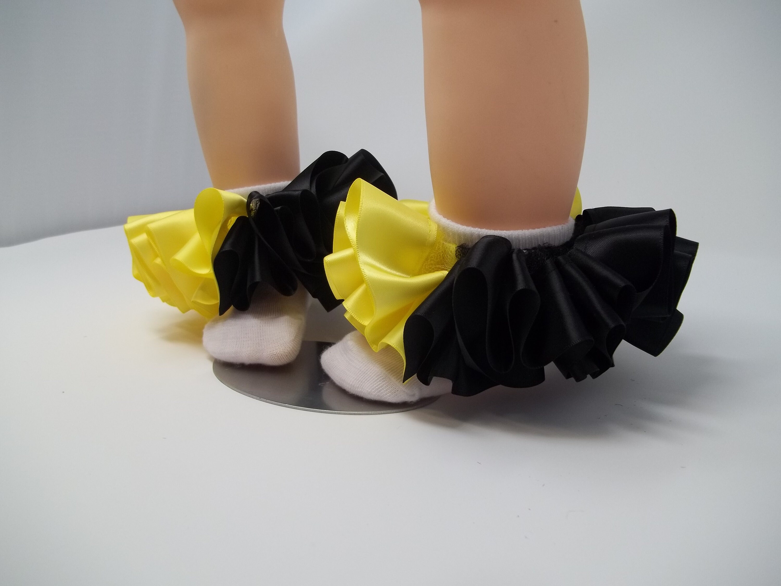 Girls Black and Yellow Ruffle Tutu Socks/infant Ruffle Socks. Etsy UK
