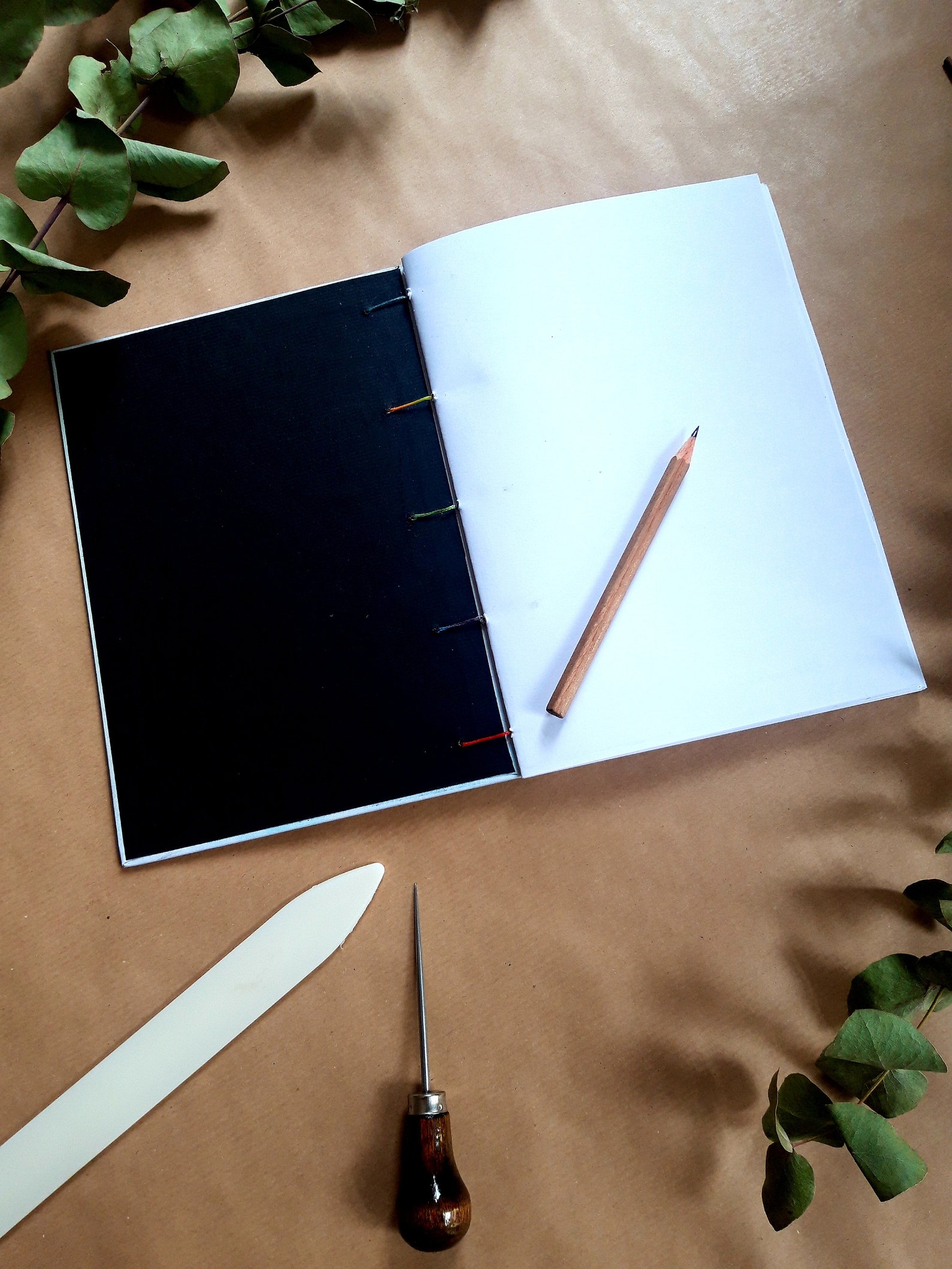 Notebook sketchbook A5 blank paper 90g/sqm hardcover 48 Etsy