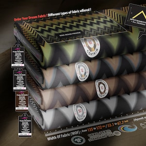 50678 _ Zigzag Stripe Chevron Gradient Upholstery Color Seamless Pattern Print Fashion Fabric Textile Per Meter