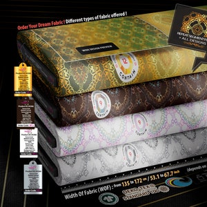 30366 _ Vintage Abstrakte Geometrische Luxus Muster Textur Digital Gedruckt. On-Demand-Bestellung Meterware