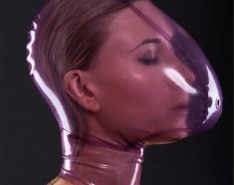 Latex Breath Play Hood (AANGEPASTE KLEUREN BESCHIKBAAR!)