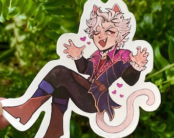 BG3 Kitty Astarion Sticker