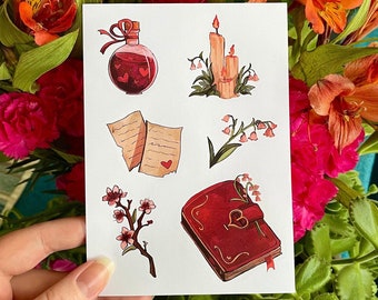 Whimsical Love Sticker Sheet